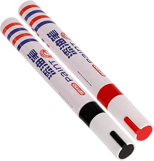 COHEALI 2Pcs Monument Writing Pens Touch Up Markers for Tablet Inscription Repair Strong Coverage Fast Drying for Tombstone Marking and Paint Touch Up