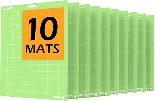 Vista 10 de Xinart Alfombrillas de corte para Cricut Maker 3/Maker/Explore Air 2/Air/One (agarre ligero + agarre estándar, 12 x 12 pulgadas) alfombrillas