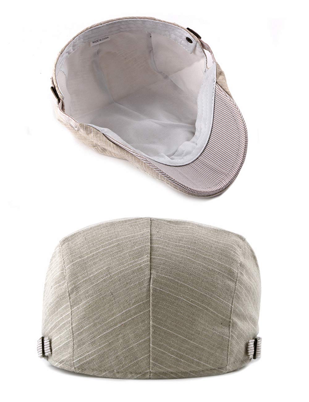 Klasyczny Płaskie Czapki Męska Czapka Beret - Płaska Czapka z Daszkiem Regulowana Czapka Beretowa Czapka Gatsby Flat Cap