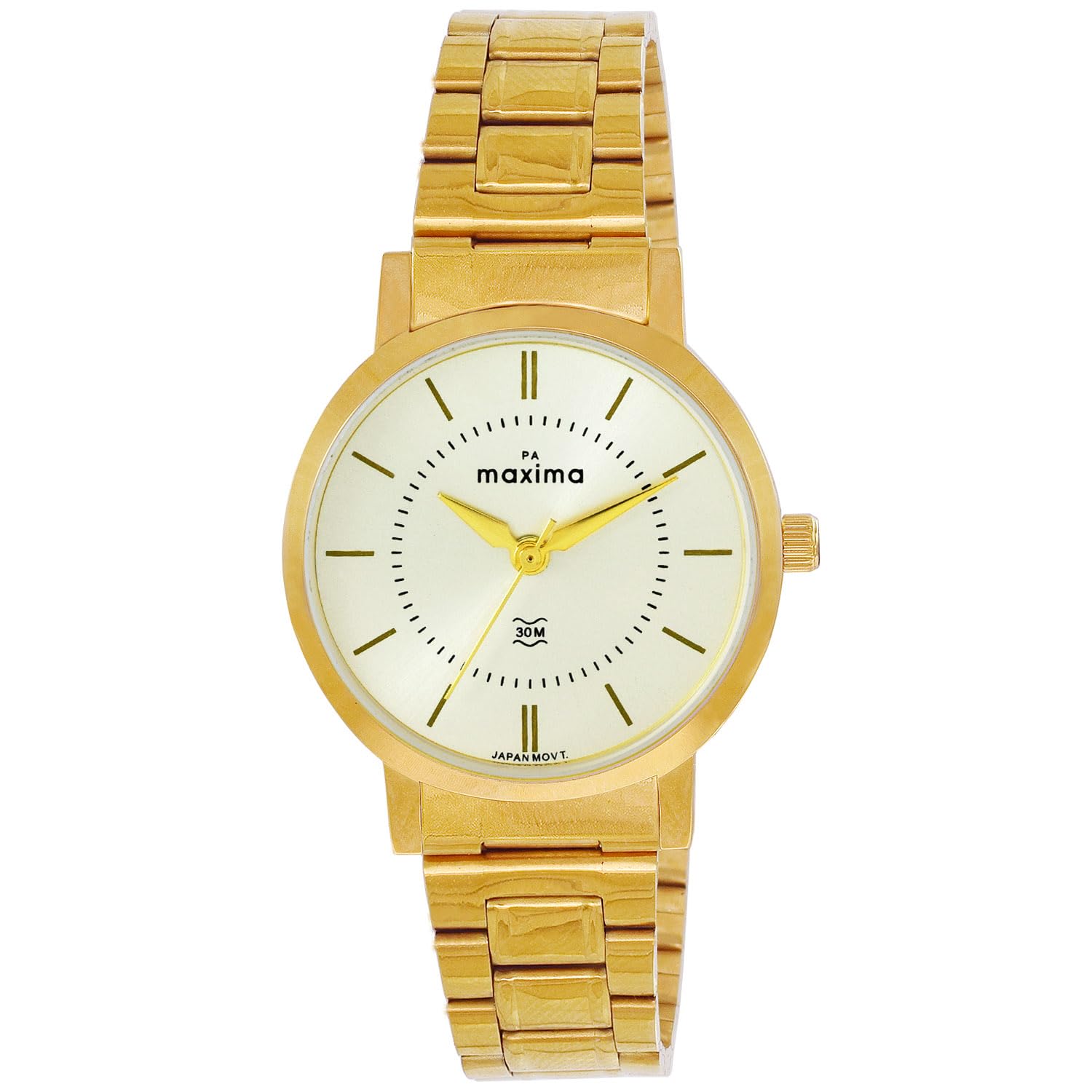 Maxima Gold Analouge Watch Collection for Women 69536CMLY (B0D8417TP7) Amazon Price History, Amazon Price Tracker