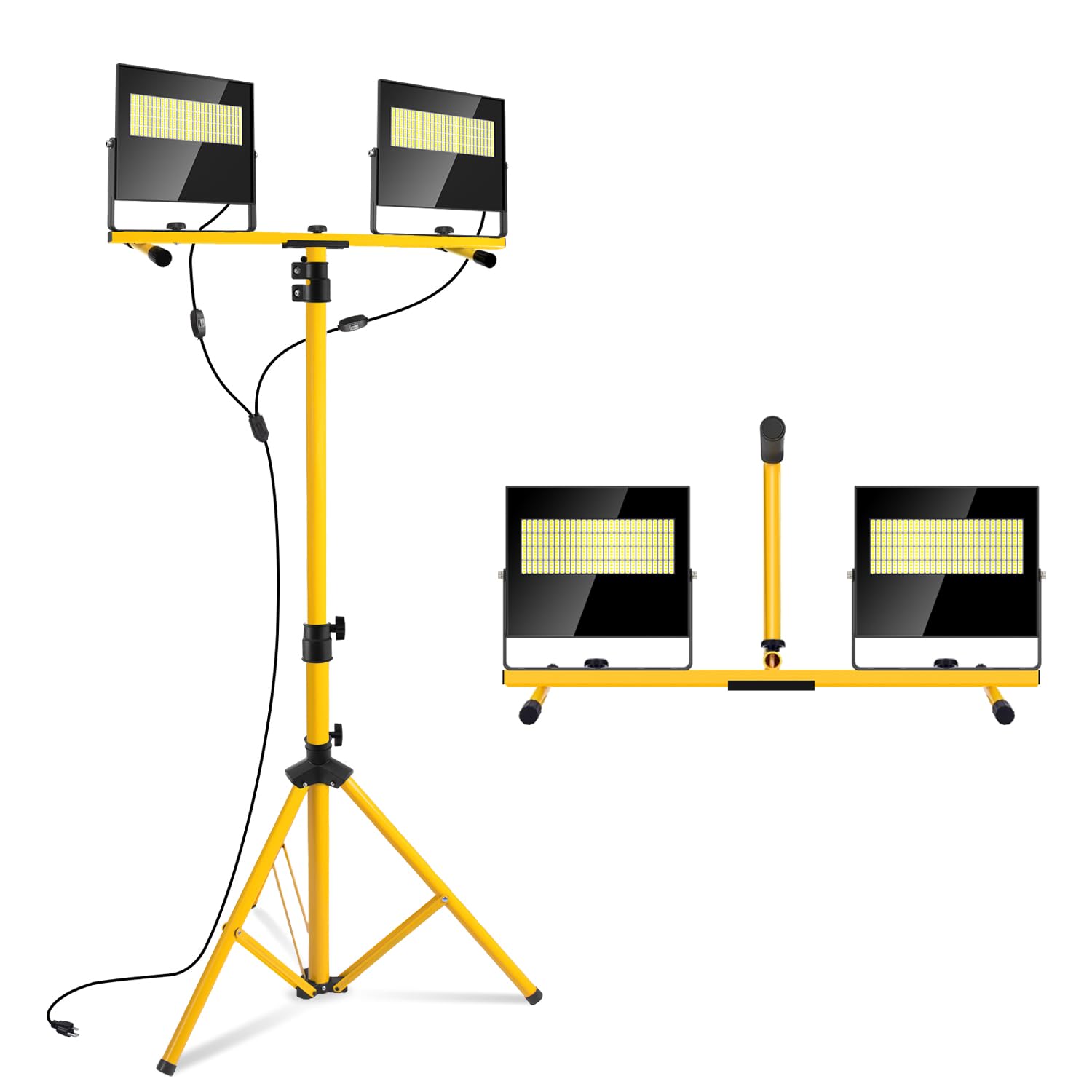 40000 Lumen LED Work Lights with Stand 2 Head Led Tripod Light