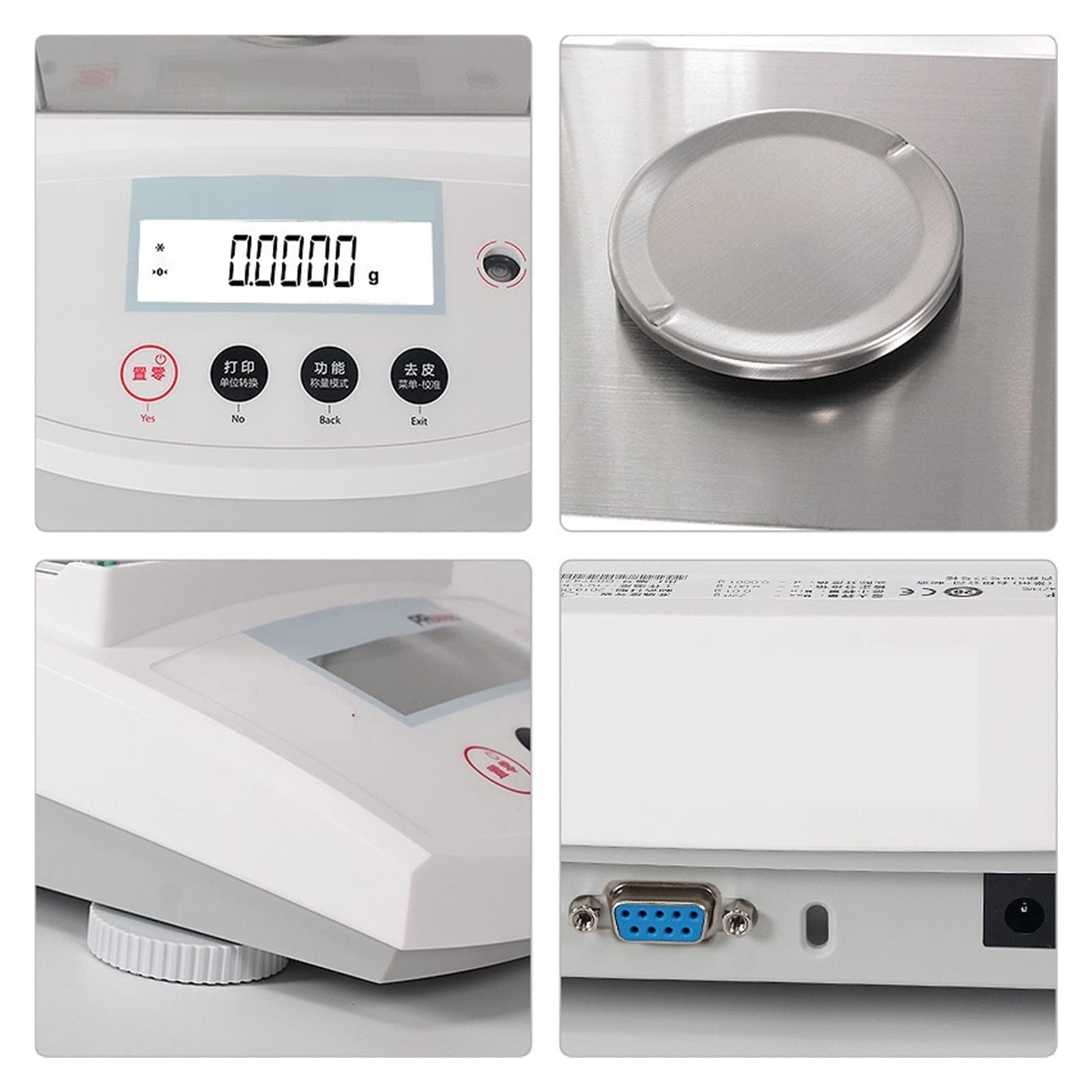 Wagi Analityczne, PR124ZH/E. Elektroniczny saldo analityczne 1/10 000 0,0001G0,1 mg Bilans(4)