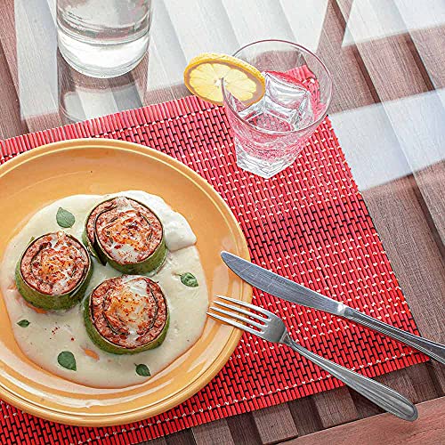 Kit Jogo Americano Bambu, Jolitex, Vermelho