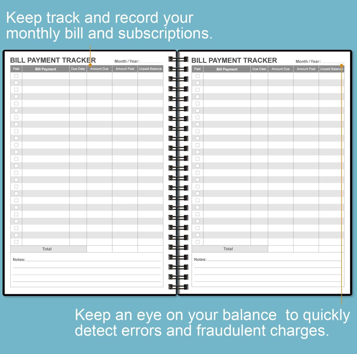 Master Your Finances: The Ultimate Bill Payment Tracker Notebook Review