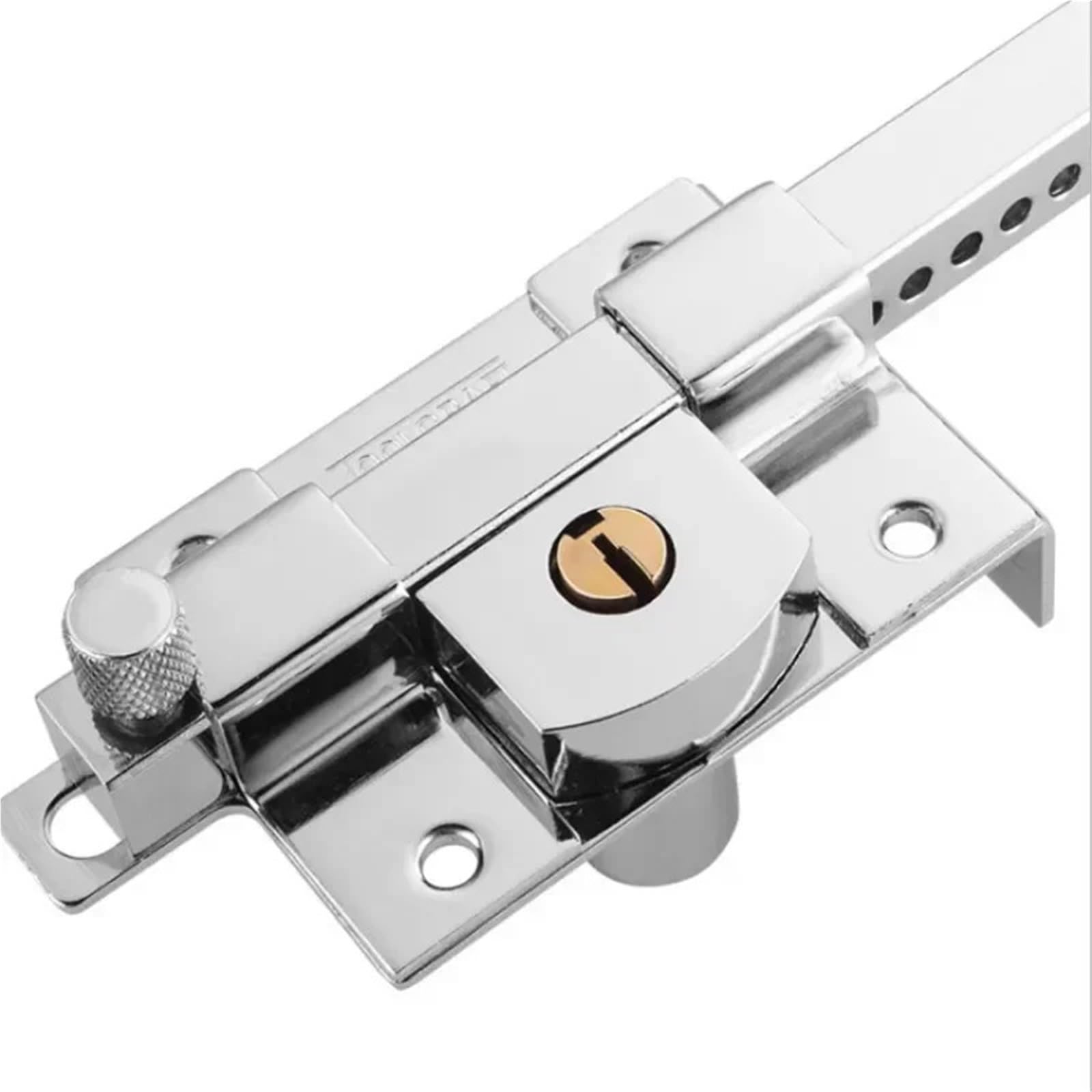 Pestillo De Seguridad Para Puerta Perno de puerta hierro for jardín, cerradura ignífuga, enchufe antirrobo, pestillo perno no mecánico, accesorios guardia seguridad(2900CR Open right)