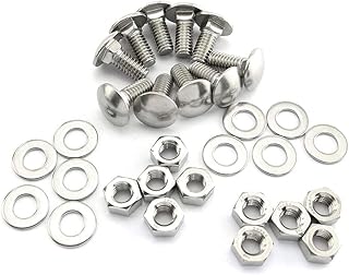 Pro Bamboo Kitchen 10 Sets Stainless Steel Long Carriage Bolts 5/16