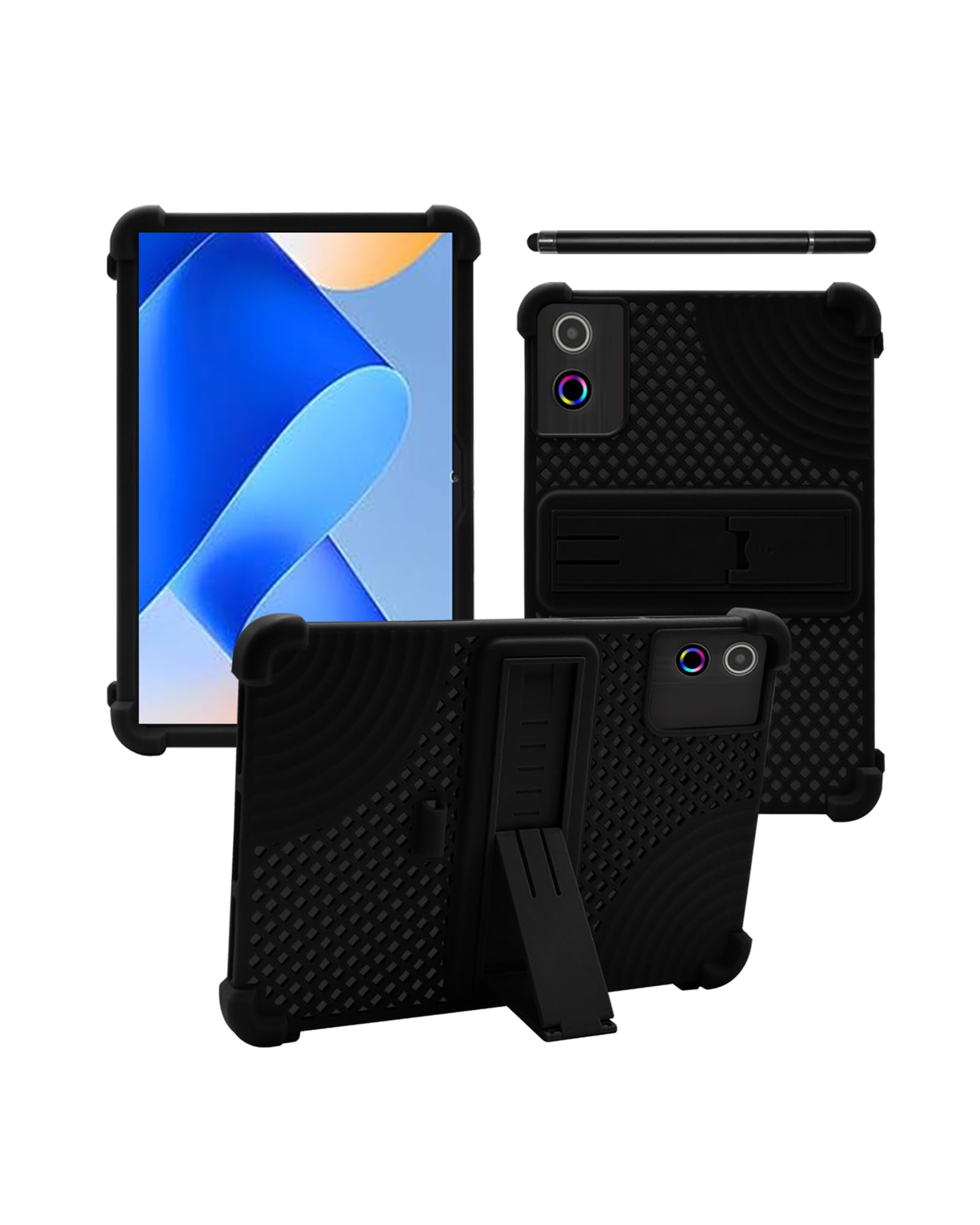 Case for Jeazans Jzpad-A10Pro Android 14 Tablet 10 inch,WUNIAK Hollow Back Design,Heat Dissipation Shockproof Lightweight Adjustable Kickstand