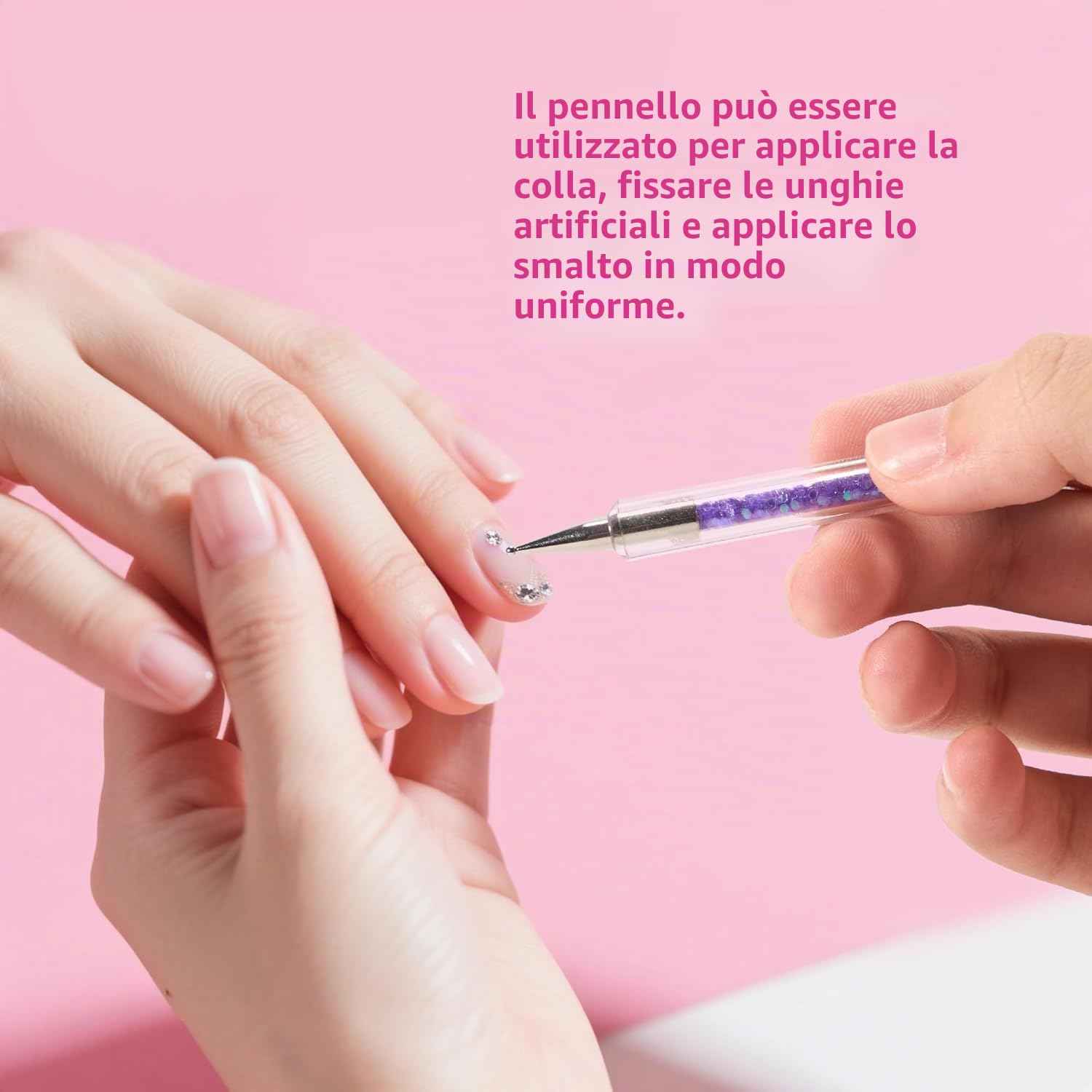 8 pz doppia estremità Nail Art Dotting Pen con 1 spazzola di spugna, professionale per nail art, manicure french e sgrassati, ideale per gel UV e disegni creativi