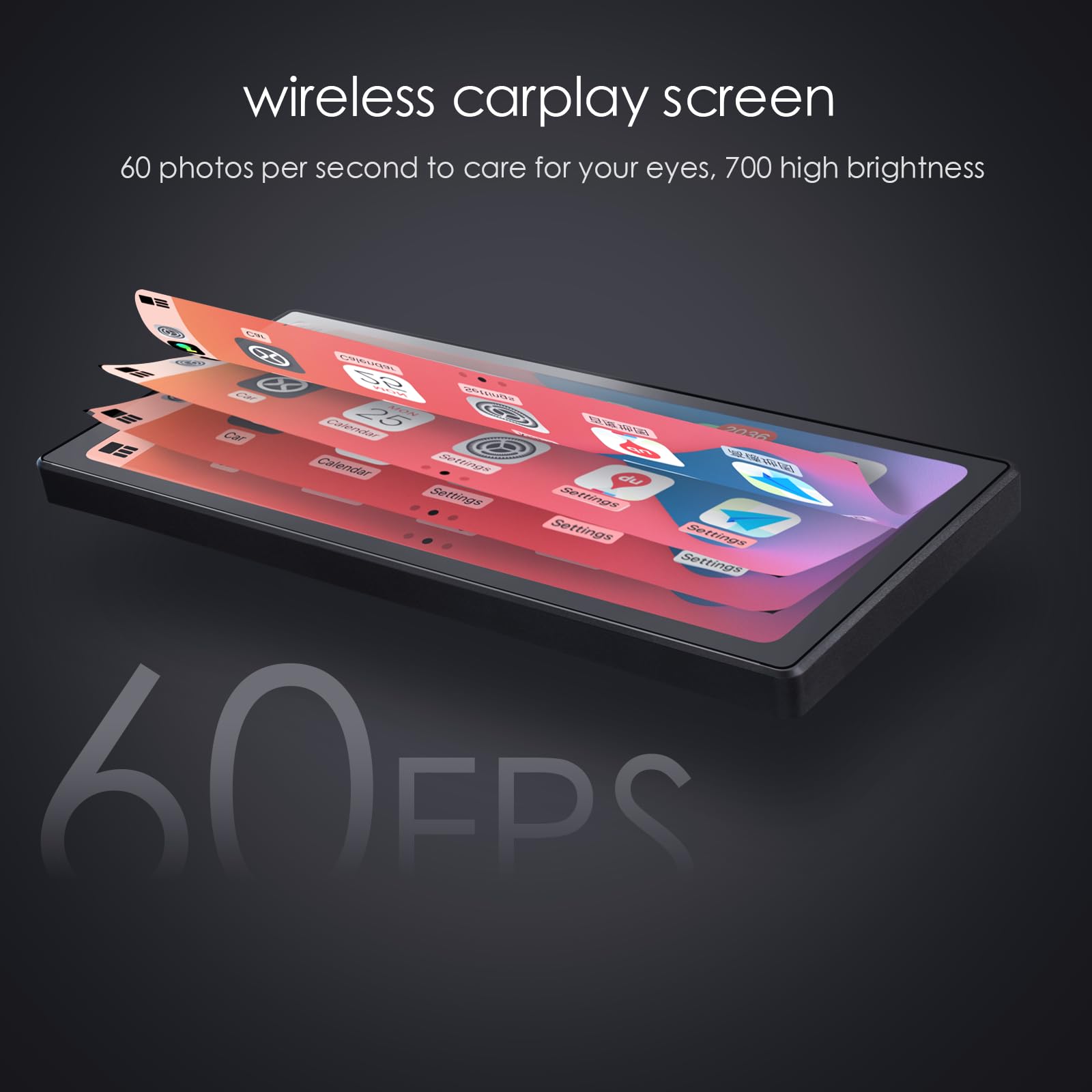 Amazon.co.jp: CARABC D808 Carplay Screen for Car 8.8Inch Built-in