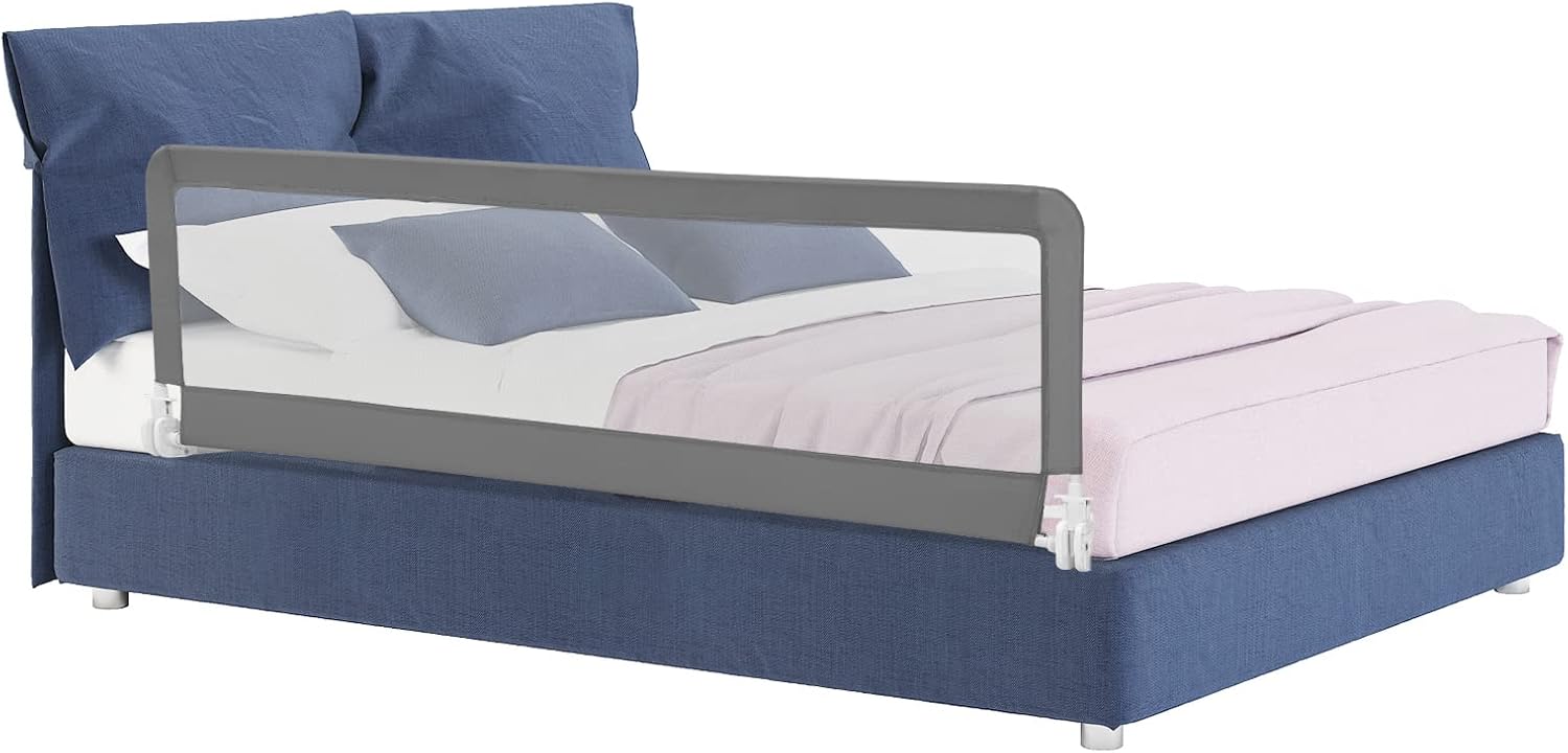 HONEY JOY Bed Rail for Toddlers, 71in Extra Long, Portable Safety Bed