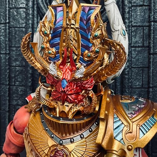 BEERISE WH Parts Helmet 01 Accessories TS - Magnus The Red Primarch - PVC Soft Rubber Model Accessories Applicable to JOYTOY Products - Age 15 +