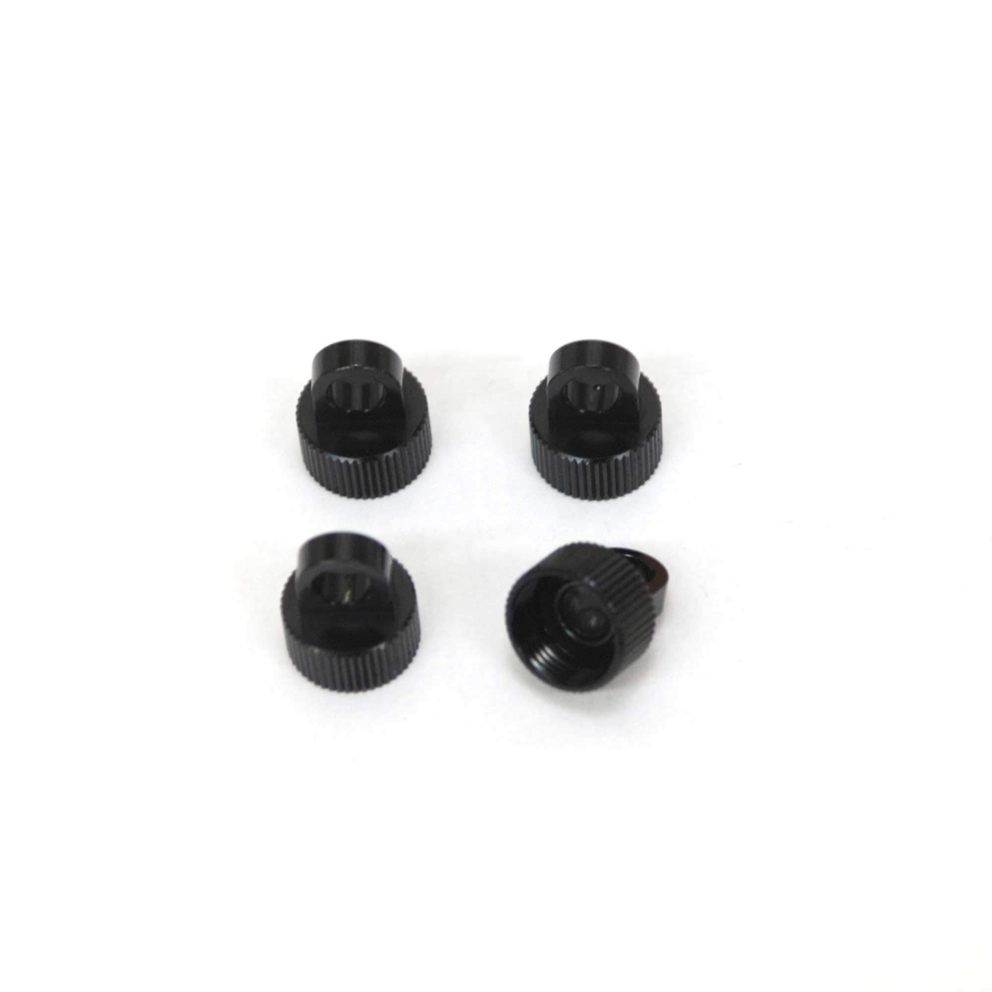 ST Racing Concepts STA80035BK Aluminum Shock Caps for The Axial Wraith, Black (4-Pieces)