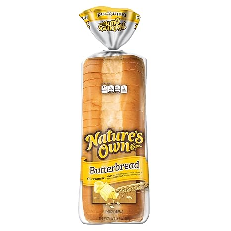 Nature's Own Butterbread, Sliced White Bread, 20 oz Loaf