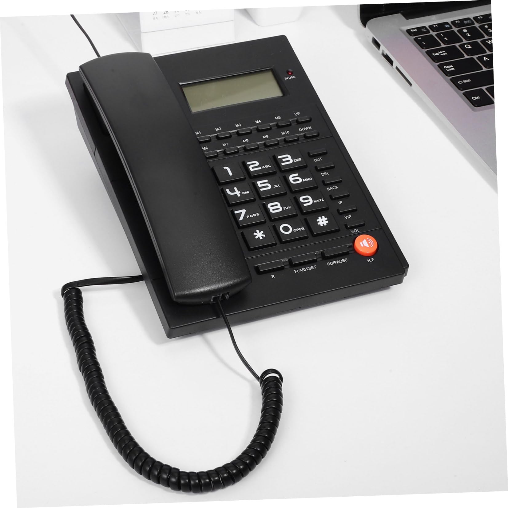 Telefono Aziendale di qualità - Telefono Fisso con Tasti Grandi Display del Chiamante per Anziani