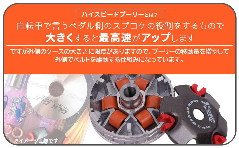 Amazon.co.jp: ハイスピード プーリー セット プーリーキット ディオ