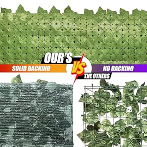 2024 upgrade colourtree 39 x 98 artificial ivy privacy fence backdrop wall sturdy backed faux leaves hedges panel for outdoor indoor decor  urban country home decor