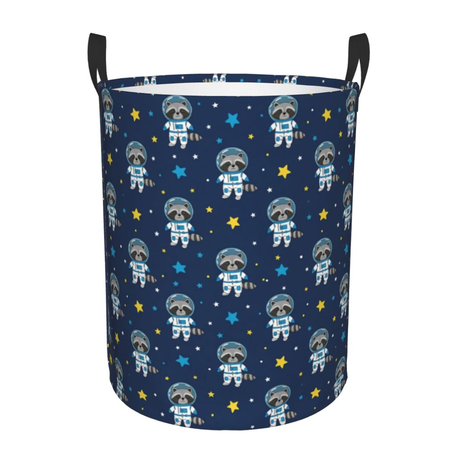 Cesta Biancheria Sporca 40X50cm Funny Cartoon Space Raccoon Astronaut