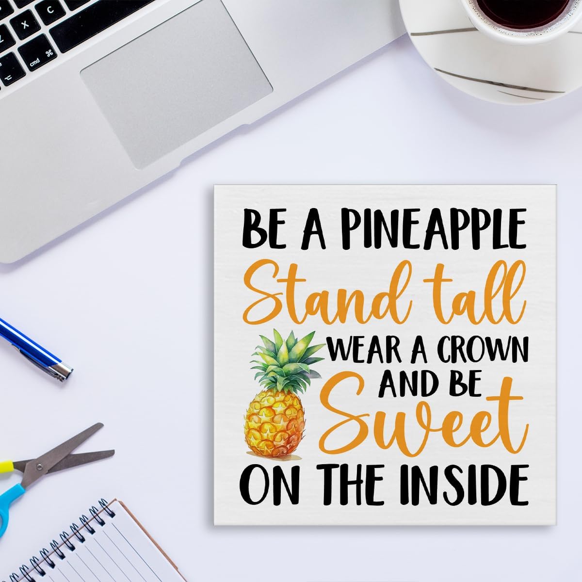 Summer Decor - Pineapple Decorations Positive Summer Wooden Sign image 5