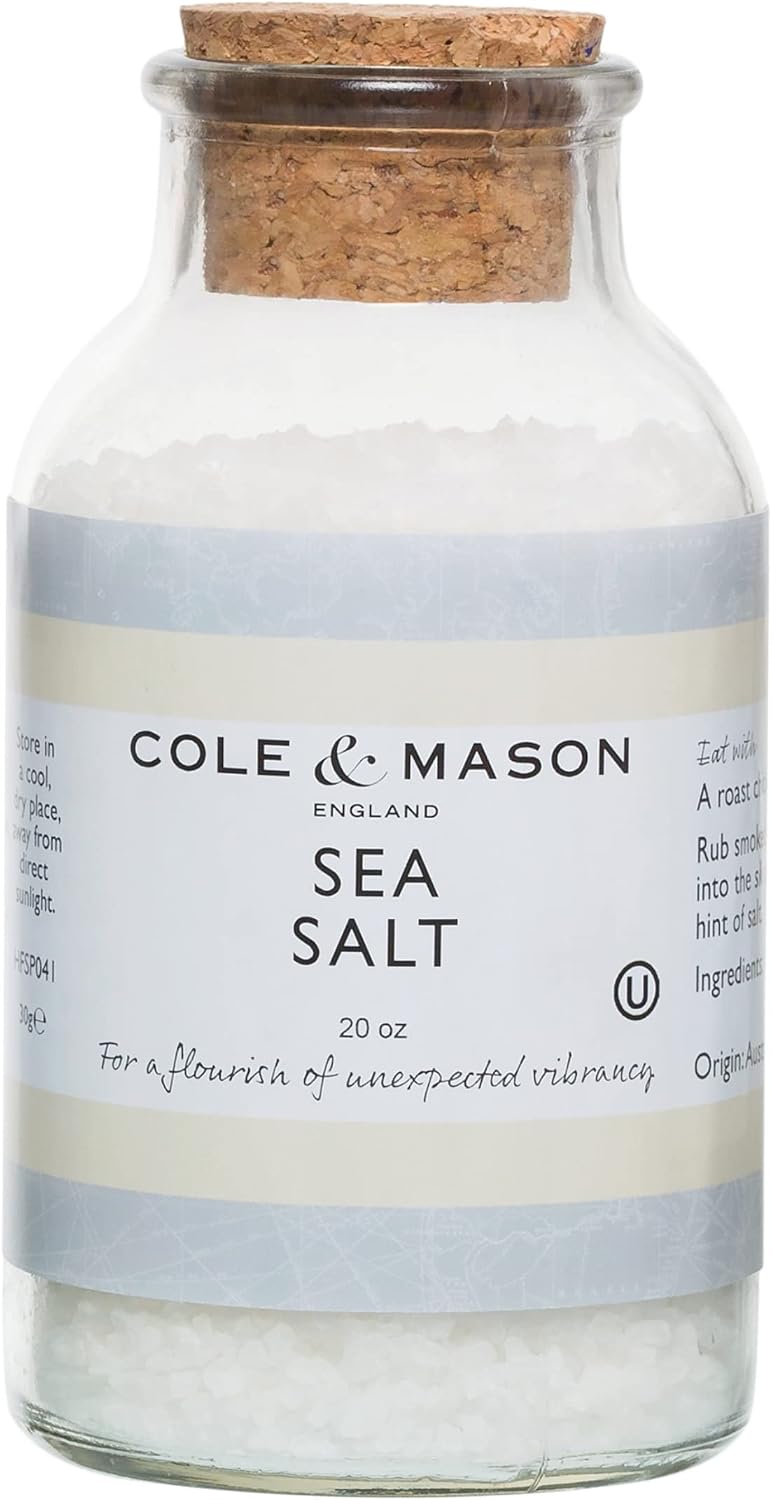Cole & Mason Sea Salt Refill, 20 Oz, White