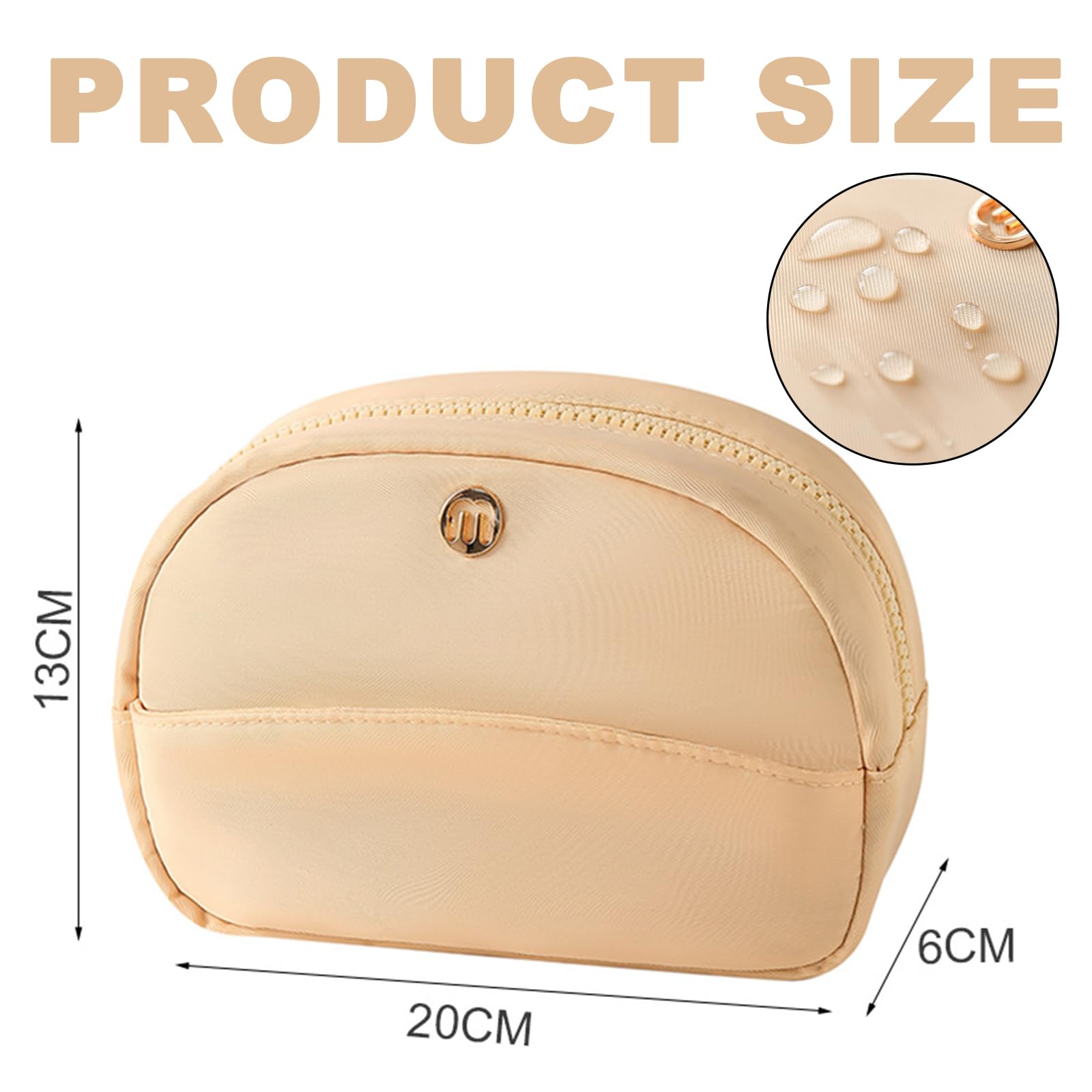 KASESSS Makeup Bag, Small Make Up Bag, Cosmetic Bags, Puffy Flat Lay Makeup Bags with Zipper - Image 2