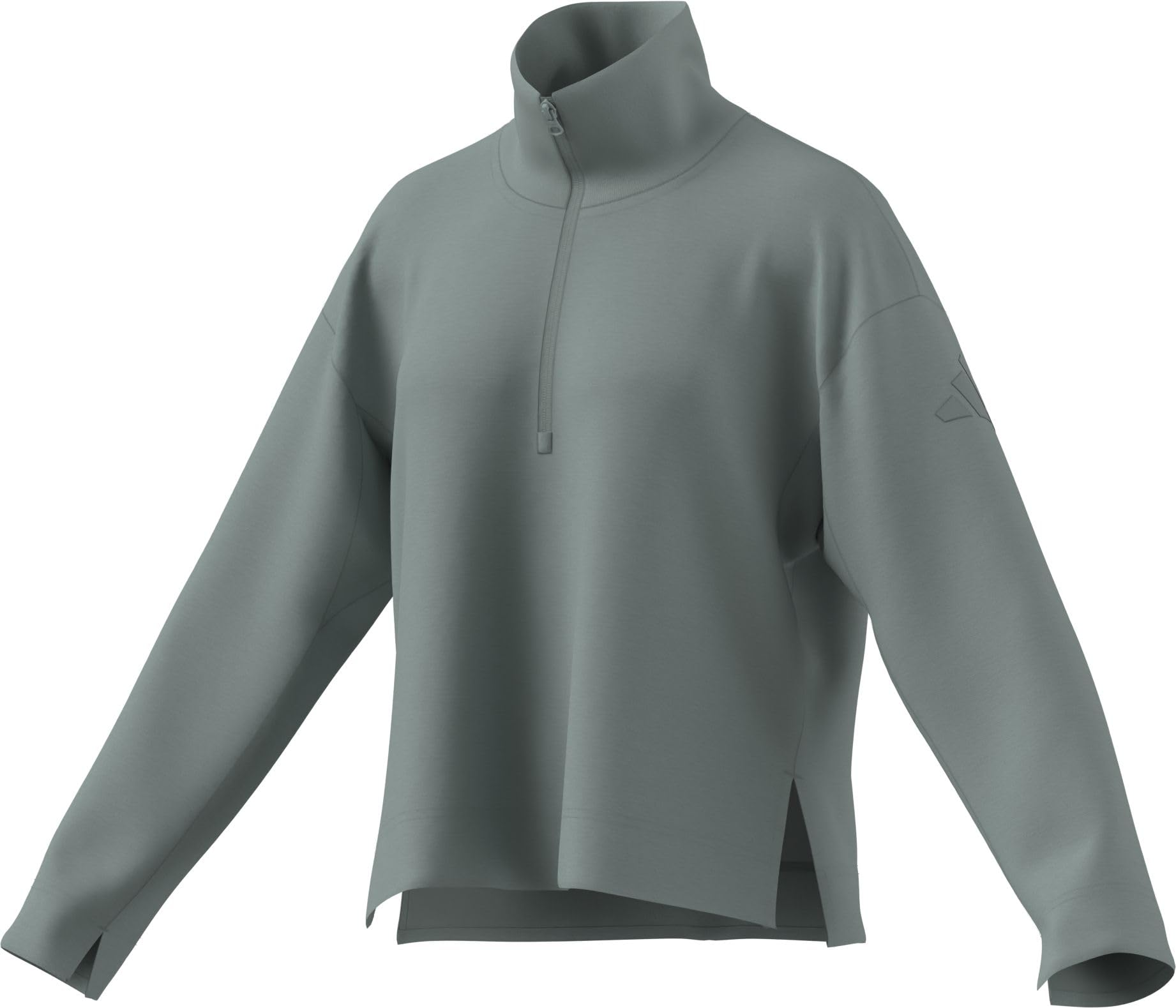 adidas dames SOFT LUX QUARTER-ZIP, Wonder Sage, L