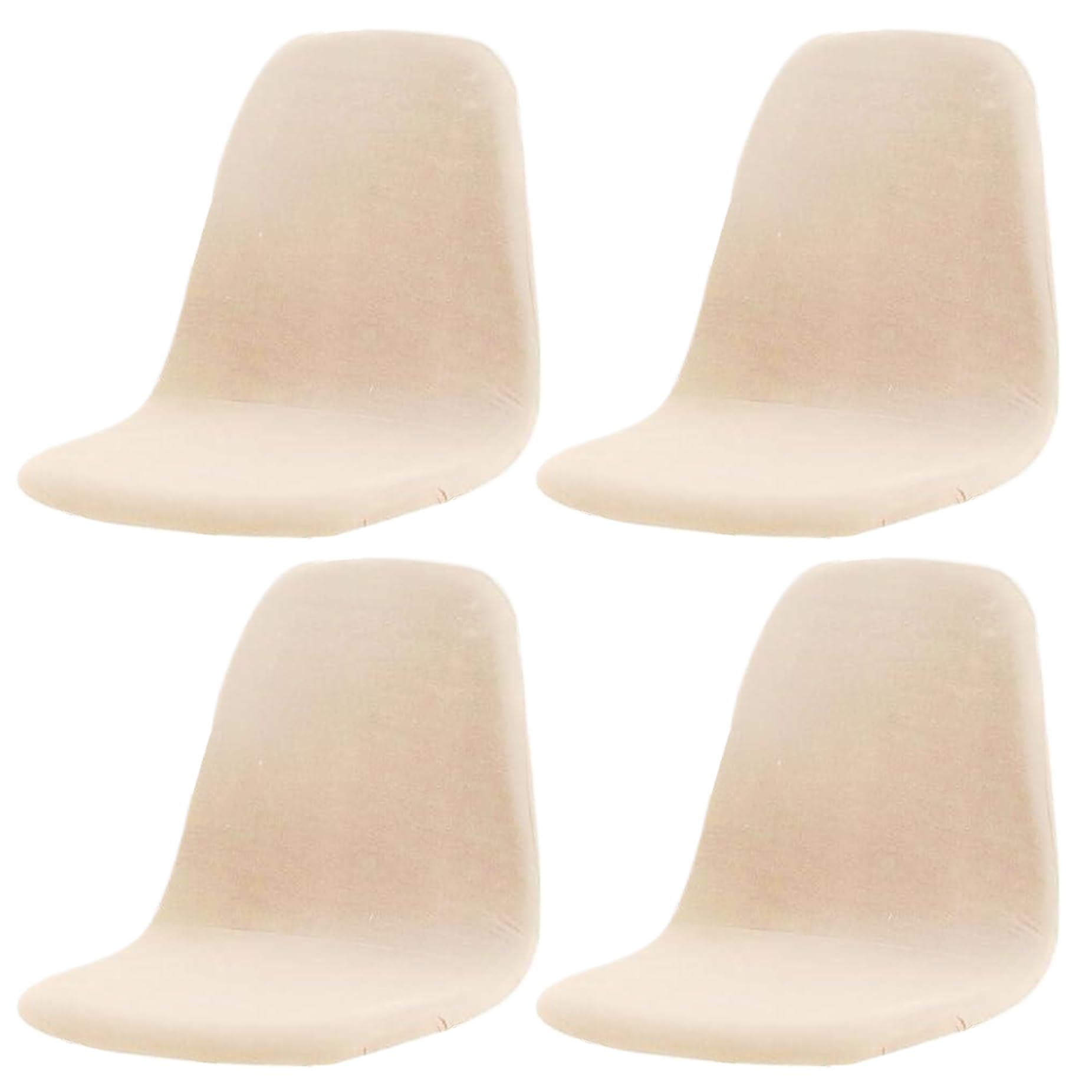 Fundas para sillas sin brazos Grsrkep elásticas lavables juego de 4 fundas de comedor