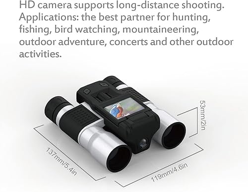 Miniatura 8 de Digital Binoculars 270 Degree Rotating Digital Camera Optical Telescope Camera 12x Optical Zoom 30fps 1080P Video Photo Recorder for Bird Watching