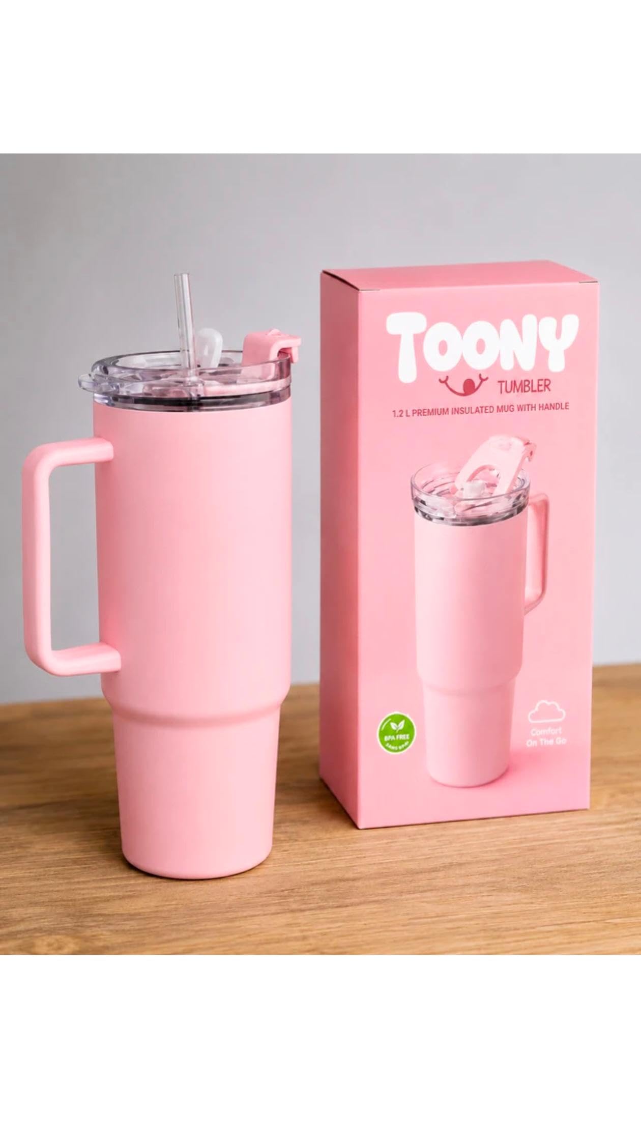 TOONY Plastic Tumbler (Pink)-picture-12