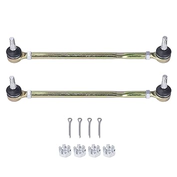 Tie Rod End Kit, Motorcycle Tie Rod End Set, Tie Rod End Replacement for Blaster 200 YFS200 1988 2006, Metal Alloy