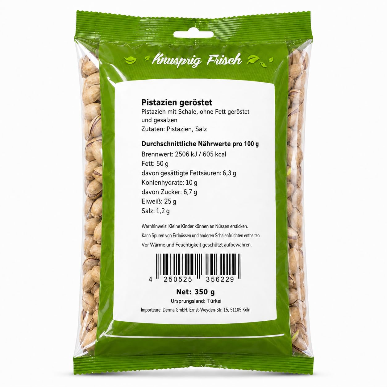Antep Pistazien 350 g, Geröstet und Gesalzen