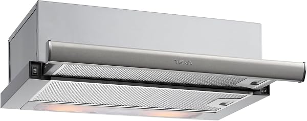 Teka TL 6420.2 - Campana Extractora 60 cm, Extractor Cocina Extensible, 2 Velocidades + Intensiva, Campana Telescópica o Extraplana, Mandos Mecánicos e Iluminación LED, Color Acero inoxidable - 1
