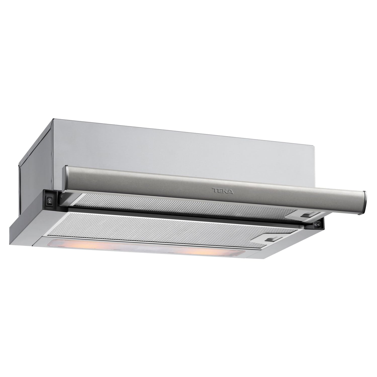 TEKA Campana Extensible 70 cm, Telescópica Extraplana 3 Velocidades, 2 Lámparas LED, Filtros Metálicos Recirculación CNL 1C Frente Inox, TL 7420.2 IX