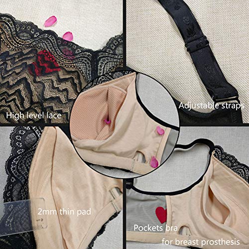 Image of Women Everyday Bra for Mastectomy Silicone Breast Inserts