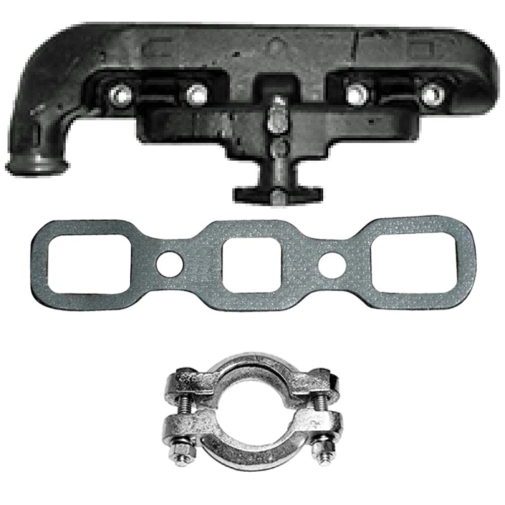 New Manifold w/Gasket & Clamp Kit Fits Ford 2N 8N 9N Replaces 9N9425