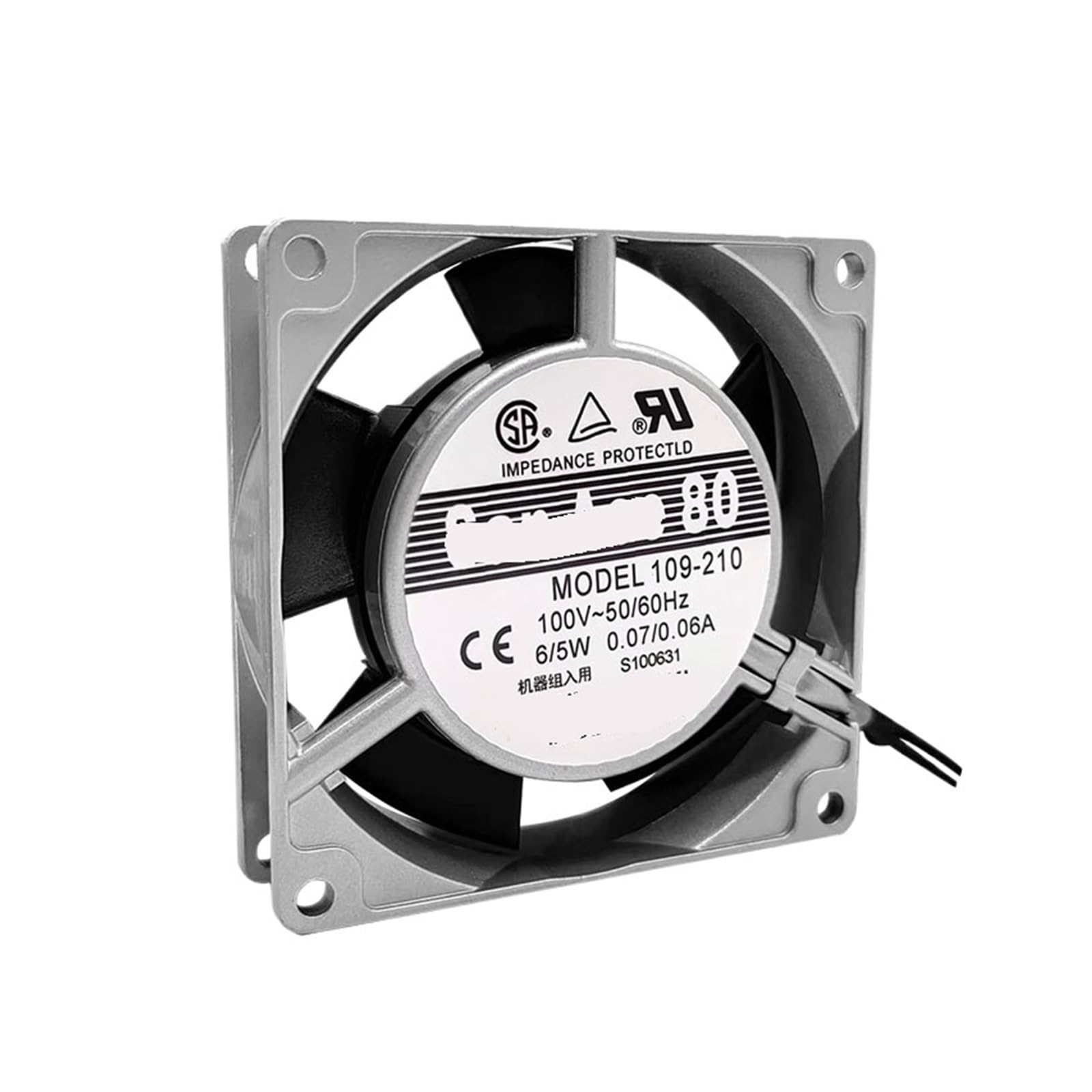 IVEKYKIBC 109-210 100V 6/5W 0.07/0.06A 8025 80x80x25mm Cooling Fan