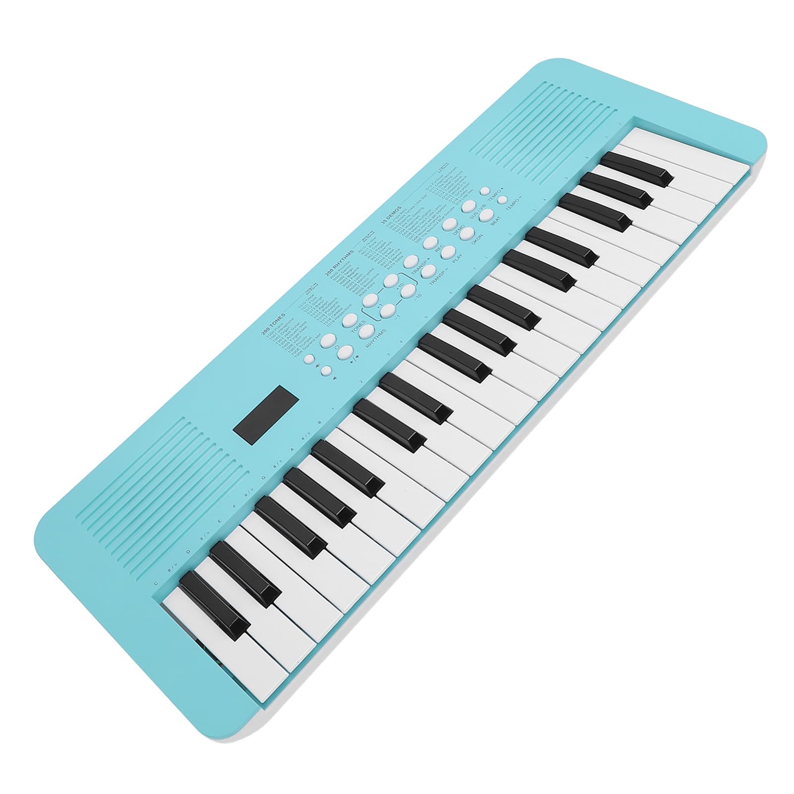 Pianoforte Digitale Multifunzionale con Tastiera Elettronica a 37 Tasti con 200 Toni e Ritmi per Principianti e Compositori Plastica 20,47x7,68x1,97 Pollici (Blu)