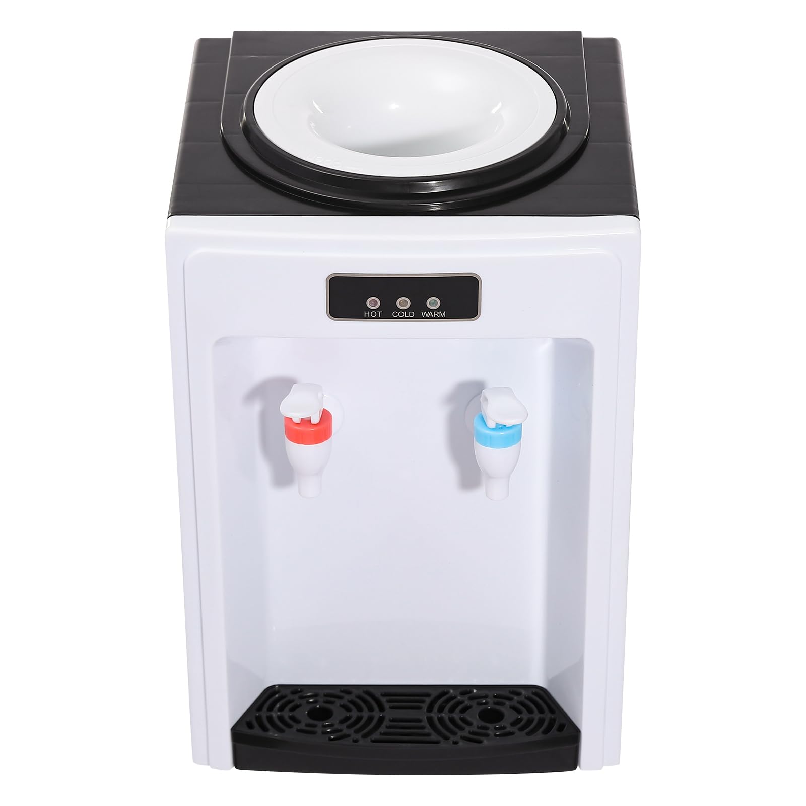 Dispensador de agua eléctrico de 550 W, doble función para agua fría y caliente, compatible con botellas de 4,5 a 18,9 litros, adecuado para bibliotecas, oficinas, restaurantes y escuelas