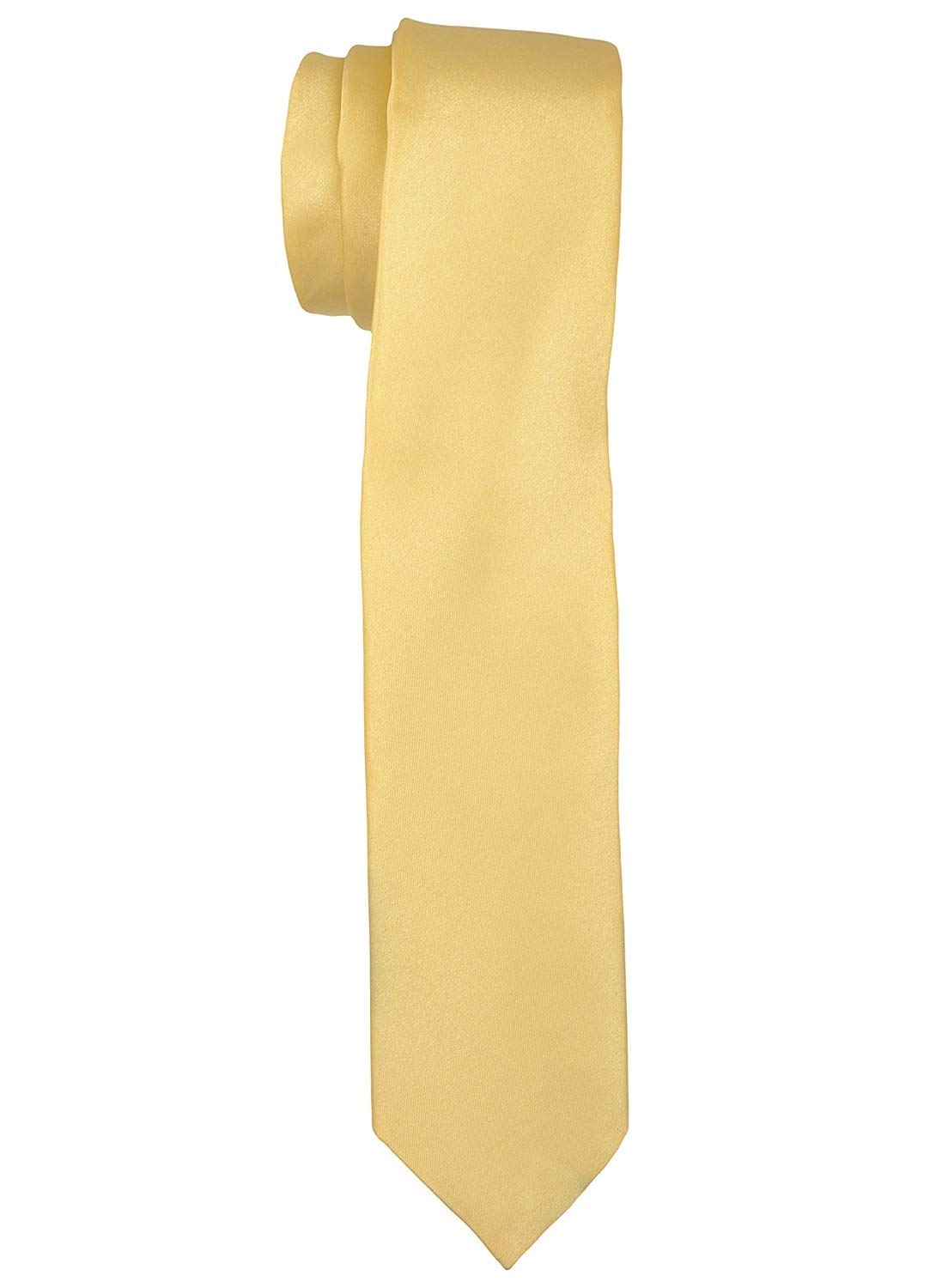 FashMade Men/Boy's Slim Skinny Grey Tie Formal Casual Look Satin Tie 7 OPTIONS/COLORS-image-39