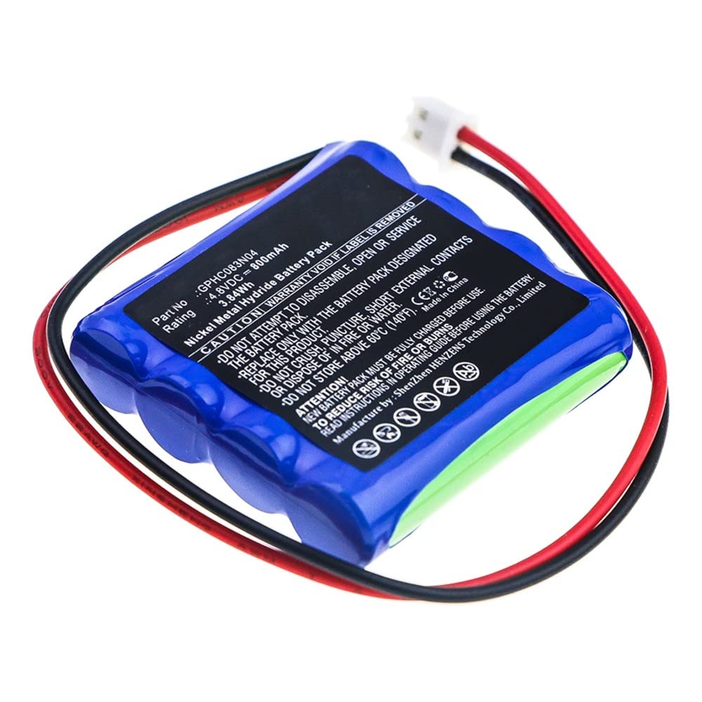 Synergy DigitalEquipment Battery, Compatible with Algol GPHC083N04 Equipment Battery (Ni-MH, 4.8V, 800mAh)