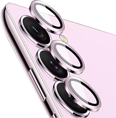 Protector de lente de cámara para Samsung Galaxy S23  S23+ Plus, anillo individual de metal con película de cubierta de vidrio templado fácil