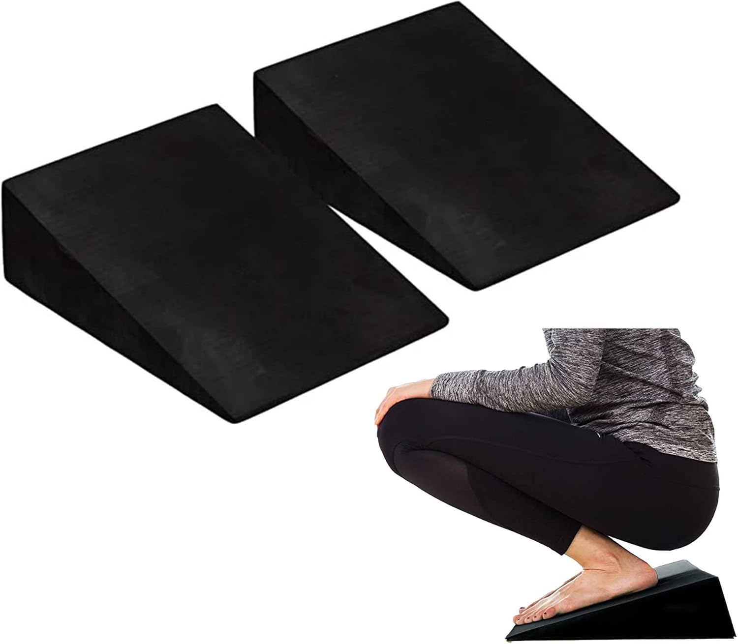 Slant Board - Professional Adjustable Height EVA Foam Wedge for Leg, Calf, Ankle, and Foot Stretching