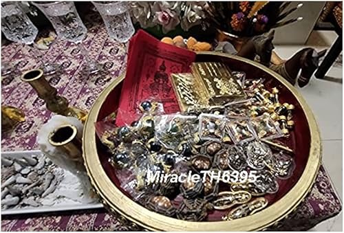 Miniatura 9 de MiracleTH6395 Thai Garuda Magic Eagle Bird Estatua Impermeable y PHA Yant Wessuwan Dios Gigante Talismán Tela Mantra Amuleto Protección Peligro