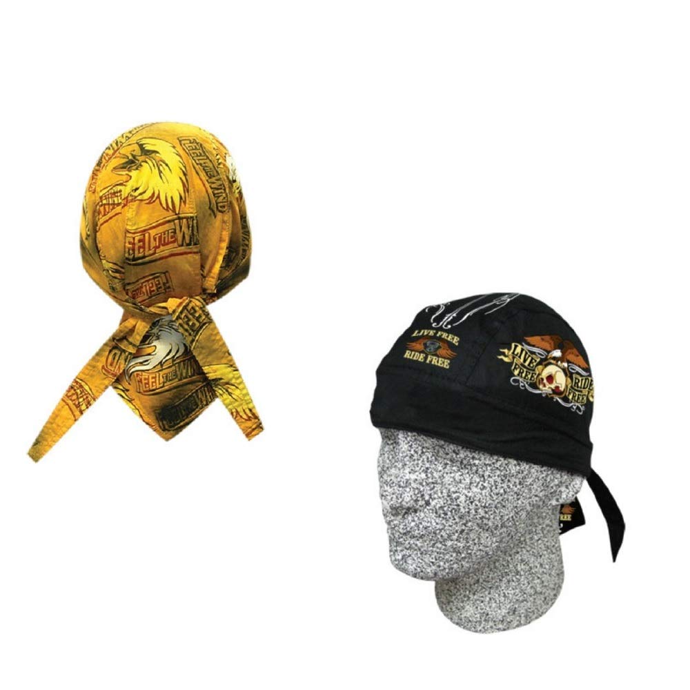 Capsmith Lot or Set of 2 Gold Feel The Wind Eagle - Live Free Ride Free Skull Danbanna