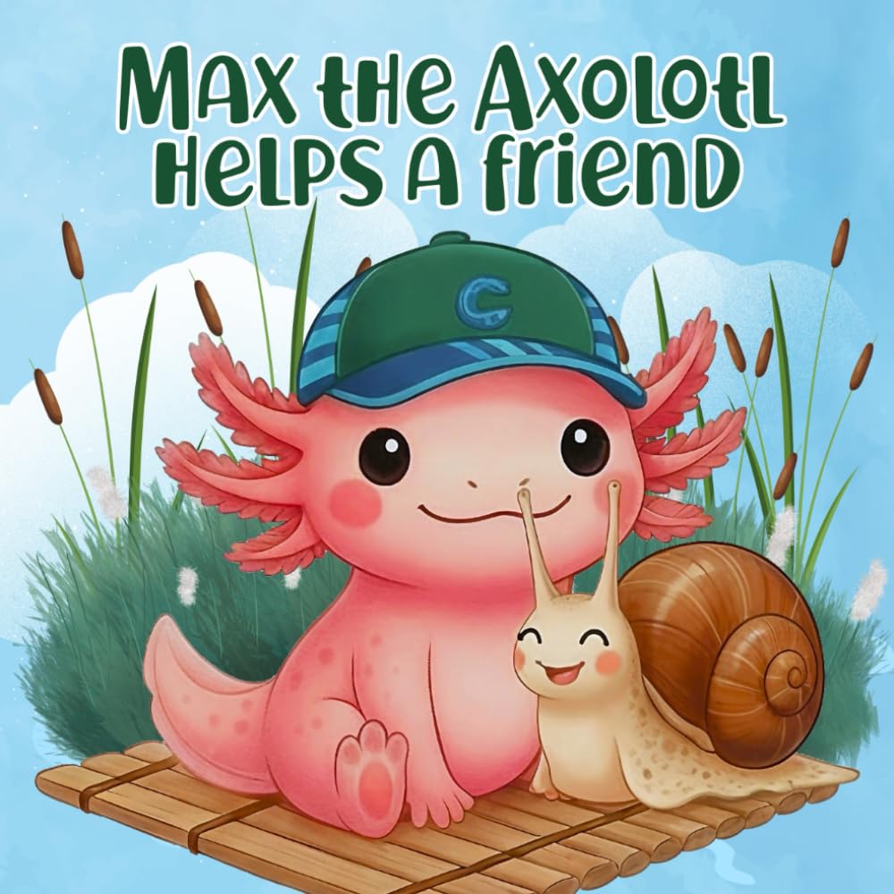 Max the Axolotl Helps a Friend: A Gentle Storybook About Friendship and Helping for Ages 2-5