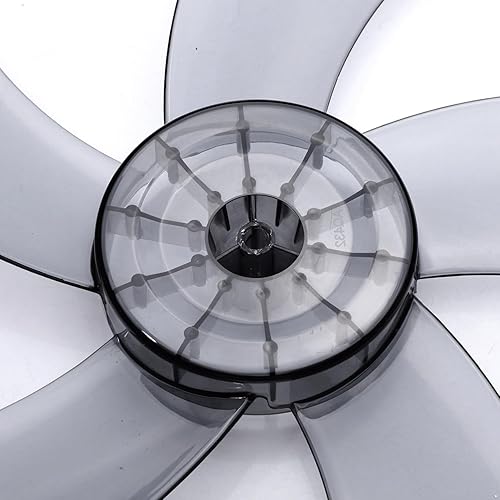 Miniatura 2 de TiaoBug Ventilador universal de plásticoaluminio de repuesto de 5 hojas con cubierta de tuerca para ventiladores domésticos de 16 o 18 pulgadas,