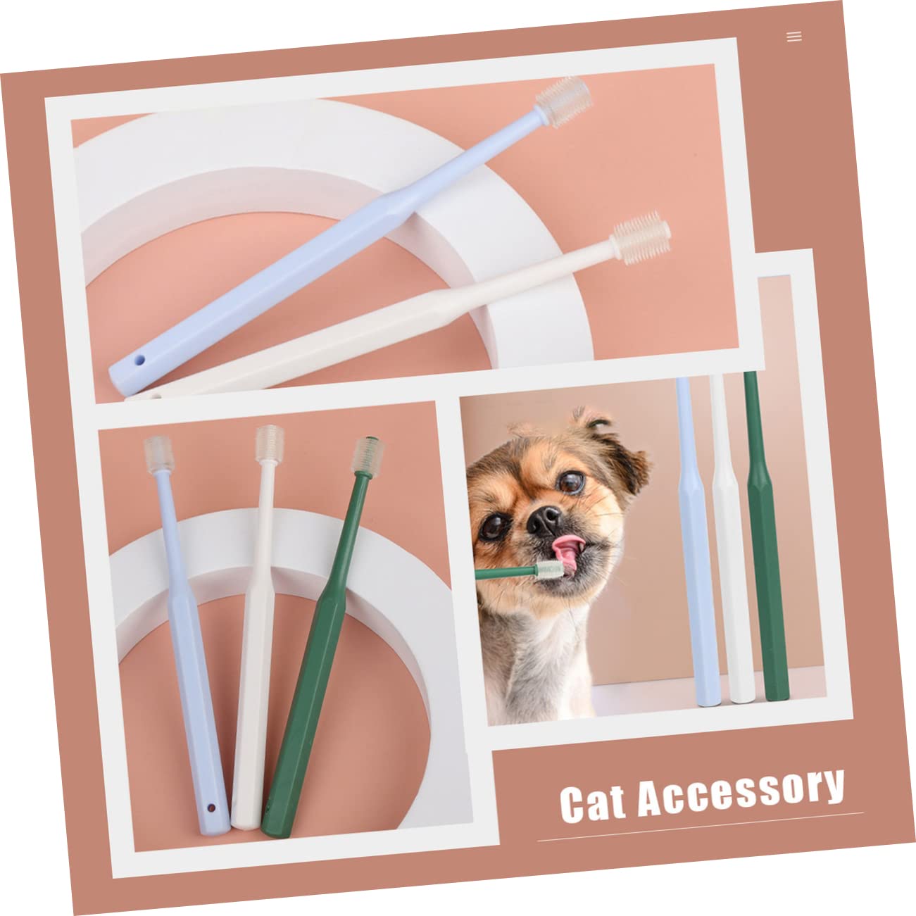 POPETPOP 6 Pz Spazzolino Strumento Per La Pulizia Denti Del Cane Animali Giocattolo Prodotti Dentali Per Forniture Per Cani Cura Del Cane Piccoli Animali Morbido Tpe