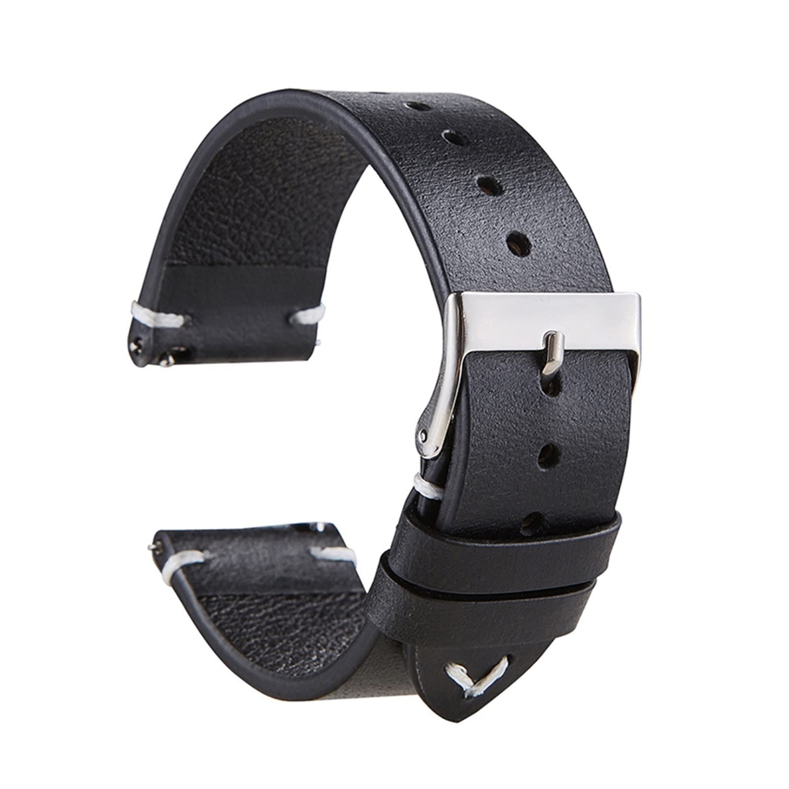 Do zegarka Rox Classic Vintage Oil Wax Watch Band 20mm 22mm Quick Release Prawdziwy skórzany pasek