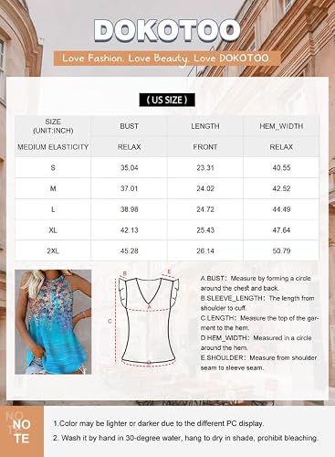 Dokotoo Women's Elegant Summer Sleeveless Halter High Neck Floral Tie Dye Tank Top - Grey, Xl #TOP3