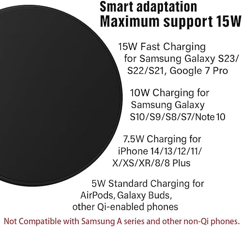Miniatura 3 de 2 cargadores inalámbricos, almohadilla de carga inalámbrica máxima de 15 W compatible con iPhone1616Plus16Pro