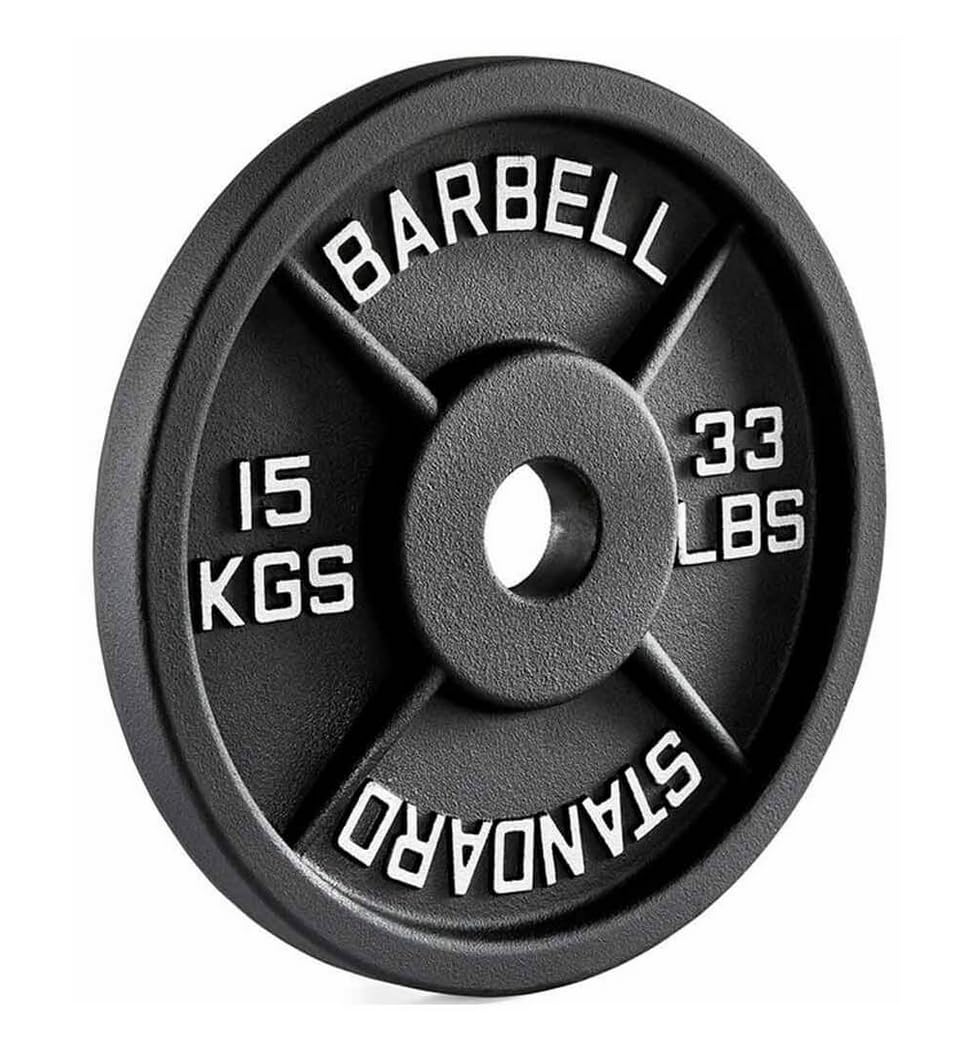 Anilha Olimpica Ferro Old School Peso em Kg e Libras Peso:15kg